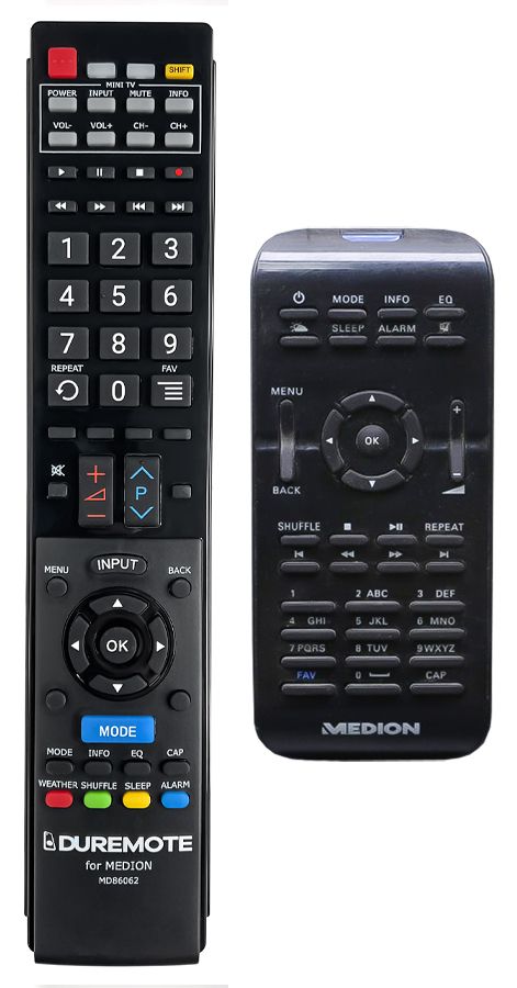 MEDION MD86062 + TV vezérlés (mini TV) - távirányító duplikátum