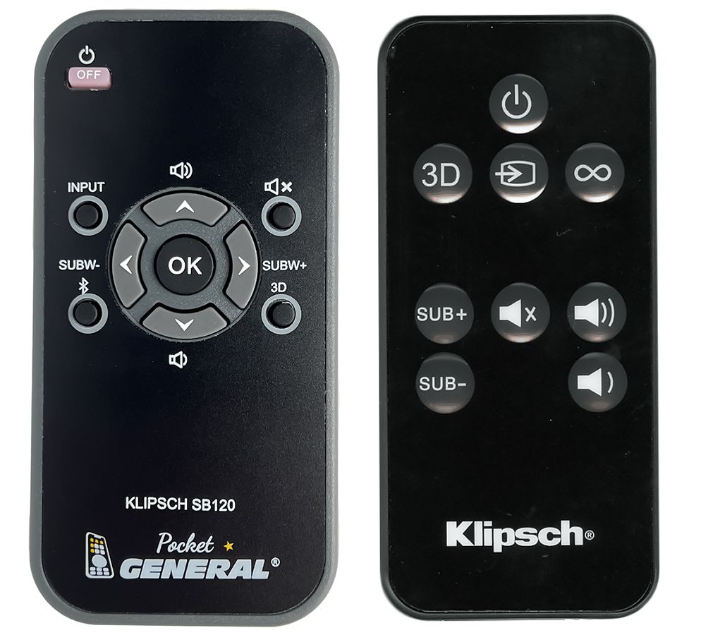 KLIPSCH SB-120 -   


távirányító
 duplikátum