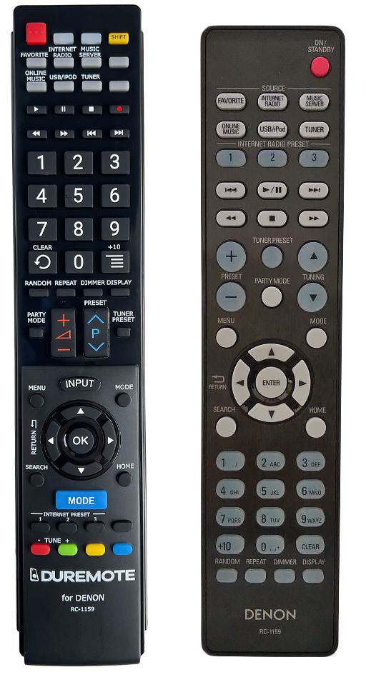 DENON RC-1159 - távirányító duplikátum