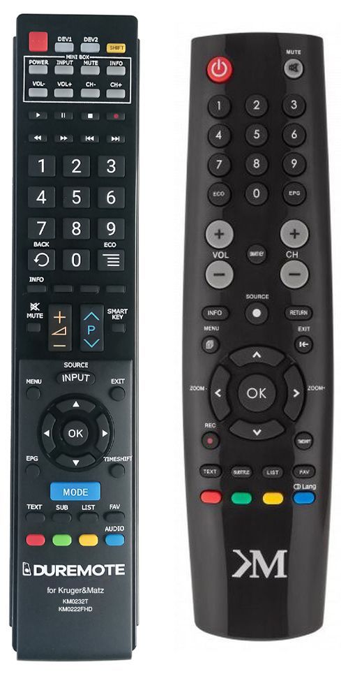 Kruger&Matz KM0232T, KM0222FHD - távirányító duplikátum