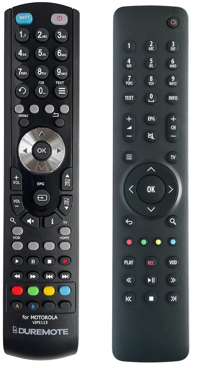 MOTOROLA Arris VIP2853, VIP2952, VIP4205, VIP4302, VIP5305, VIP5202  + TV vezérlés (mini TV) - távirányító duplikátum