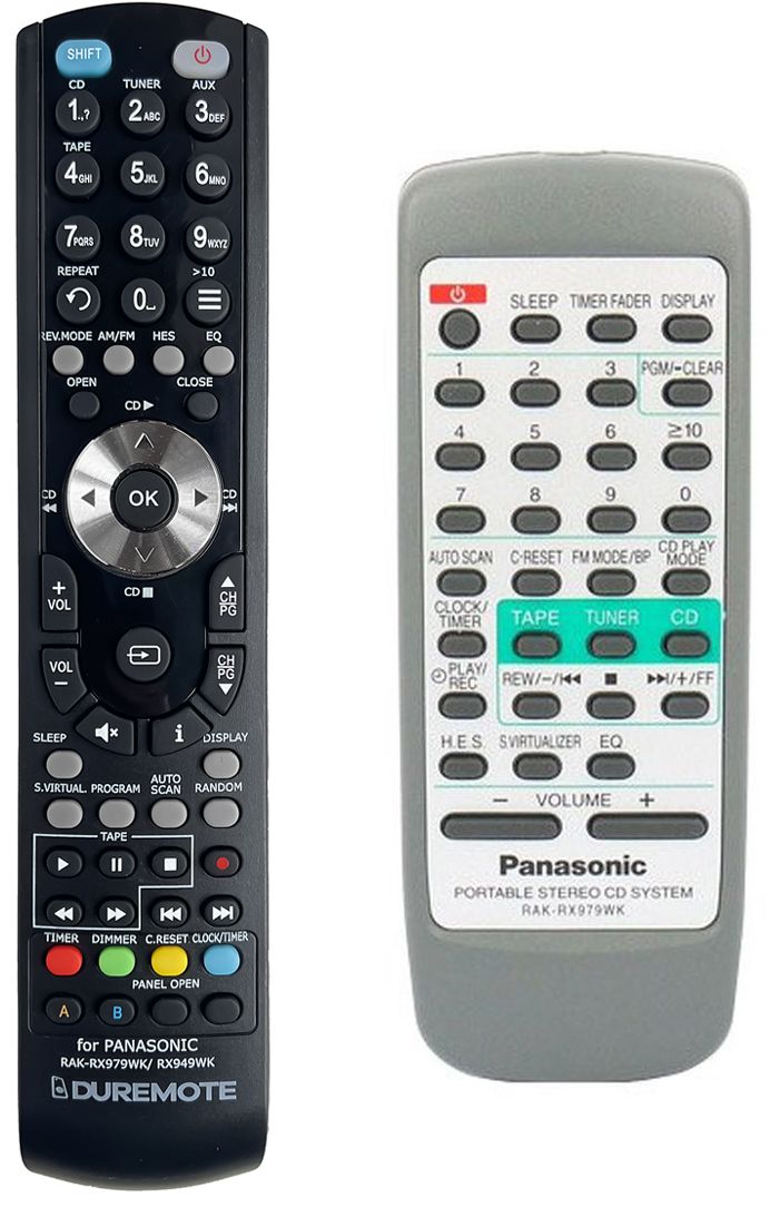 PANASONIC RAK-RX979WK - távirányító duplikátum