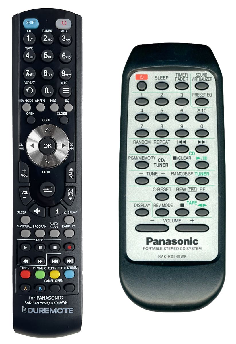 PANASONIC RAK-RX949WK - távirányító duplikátum