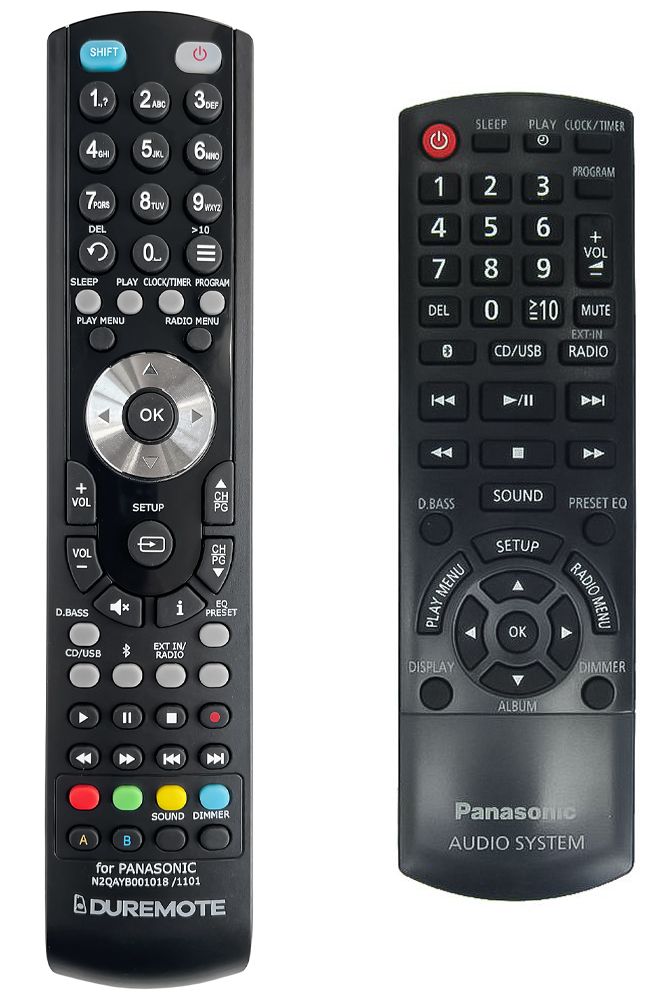 PANASONIC N2QAYB001101, SA-PMX70, SC-PMX74, SC-PMX80, SA-PMX82, SA-PMX84, SC-PMX90, SC-PMX92 - távirányító duplikátum
