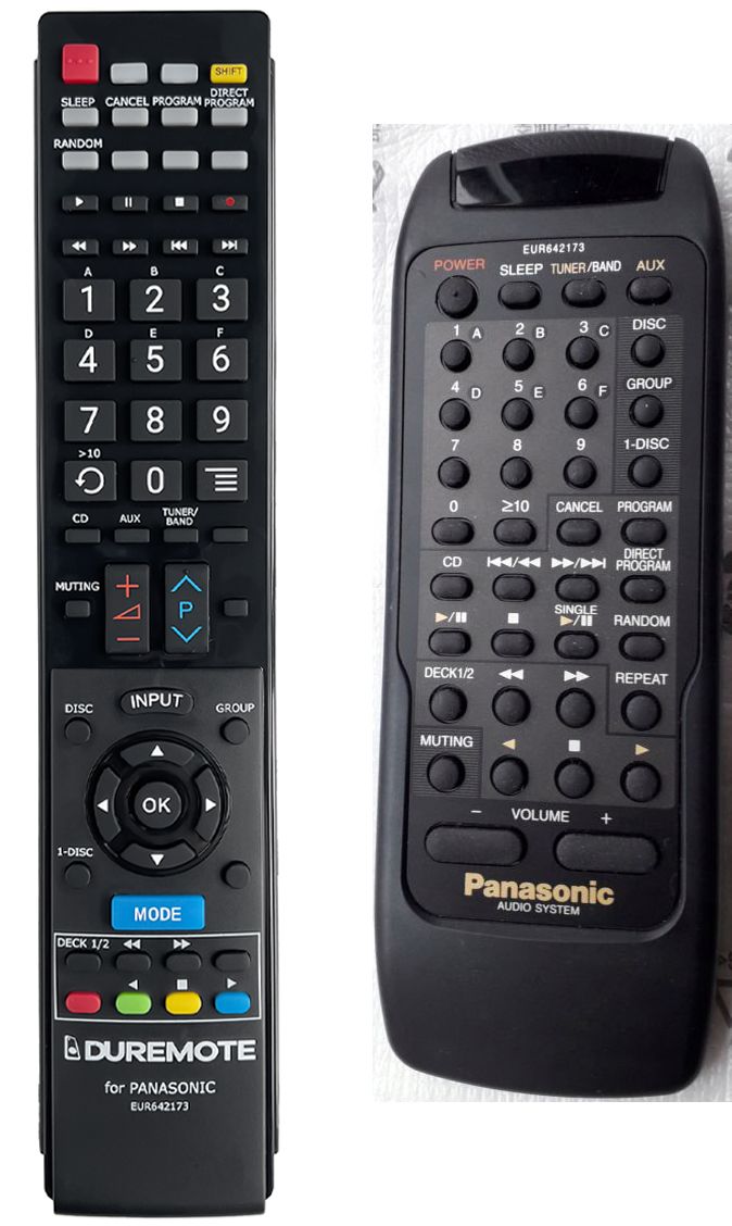 PANASONIC EUR642173 - távirányító duplikátum