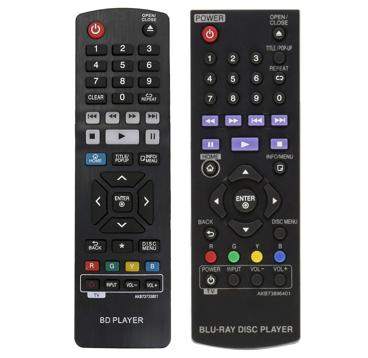 LG AKB73896401, BD640, BP135W, BP200, BP250, BP325W, BP350, BP400 - helyettesítő távirányító