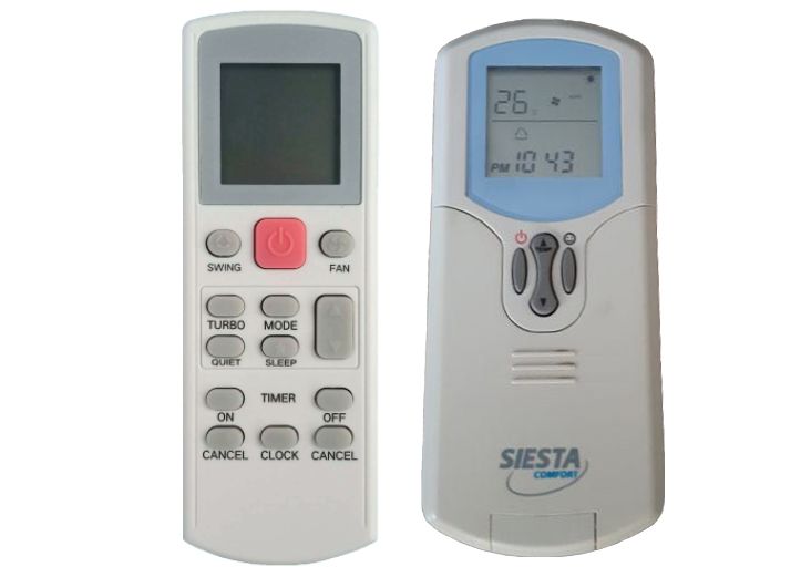 DAIKIN SIESTA COMFORT ATYN26FMV1B, ATYN35FMV1B - helyettesítő távirányító