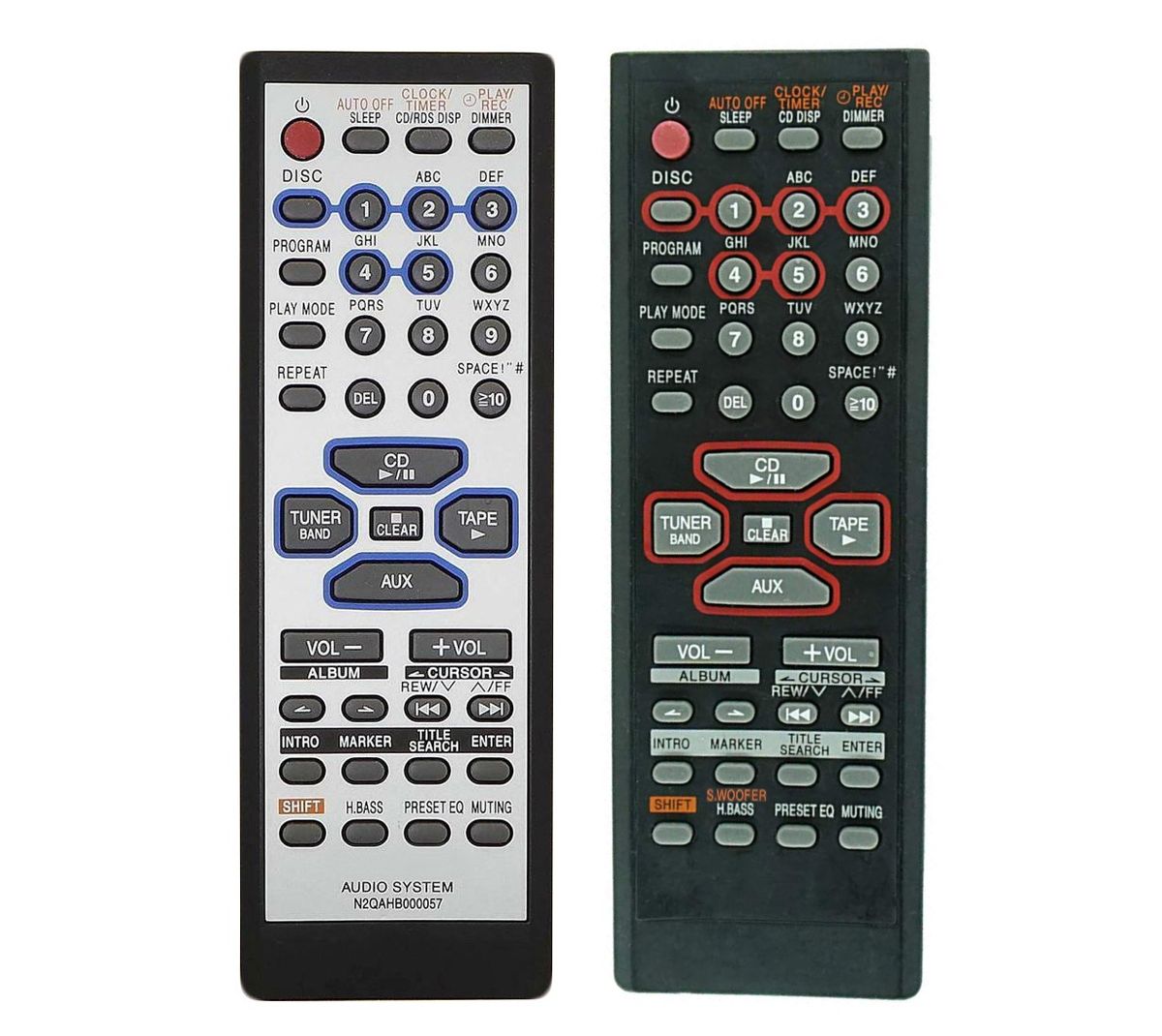 PANASONIC N2QAHB000056 - helyettesítő távirányító