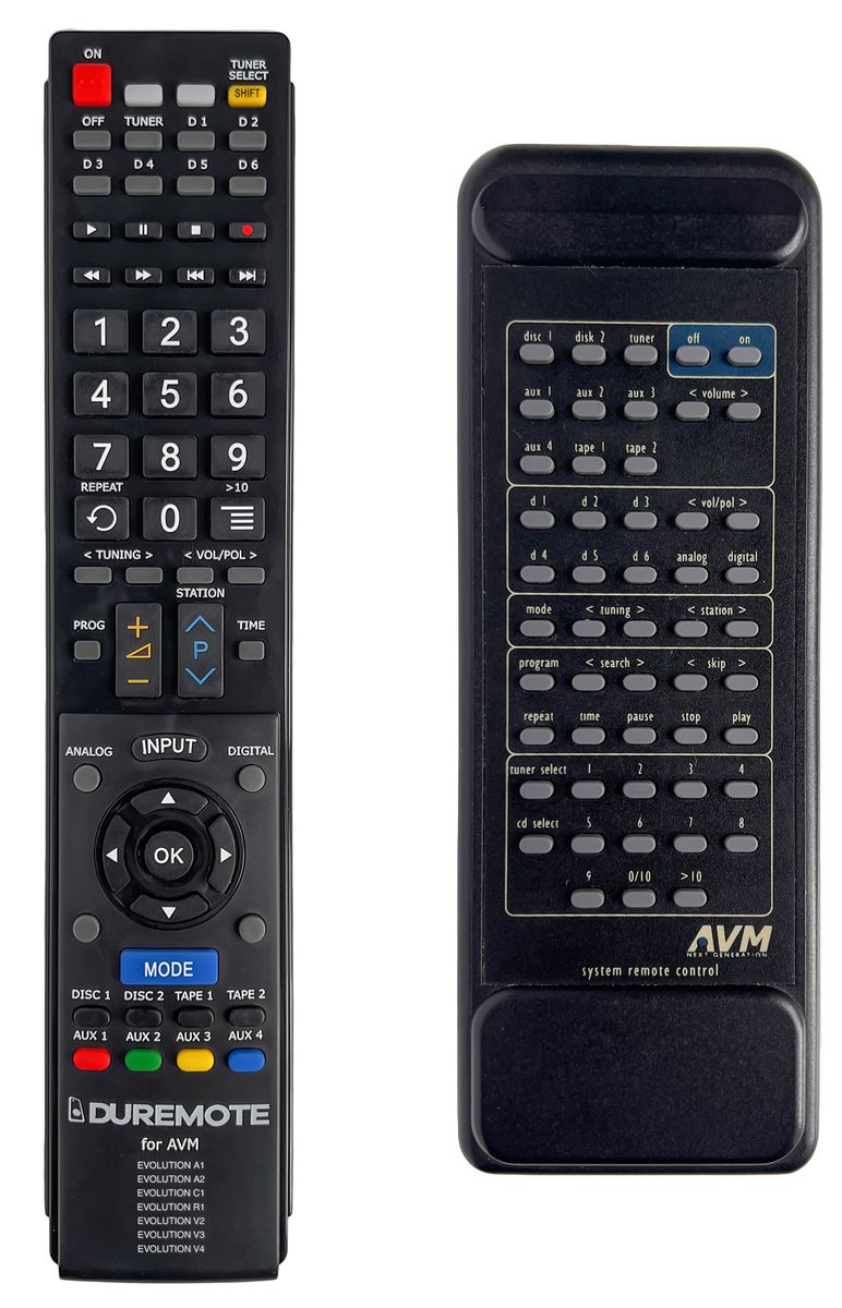 AVM Evolution A1, A2, C1, R1, V1, V2, V3, V4 - távirányító duplikátum