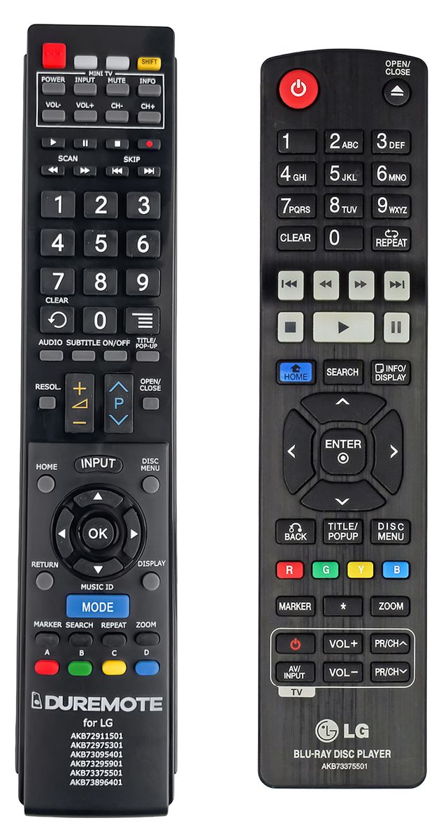 LG AKB73375501 + TV vezérlés (mini TV) - távirányító duplikátum