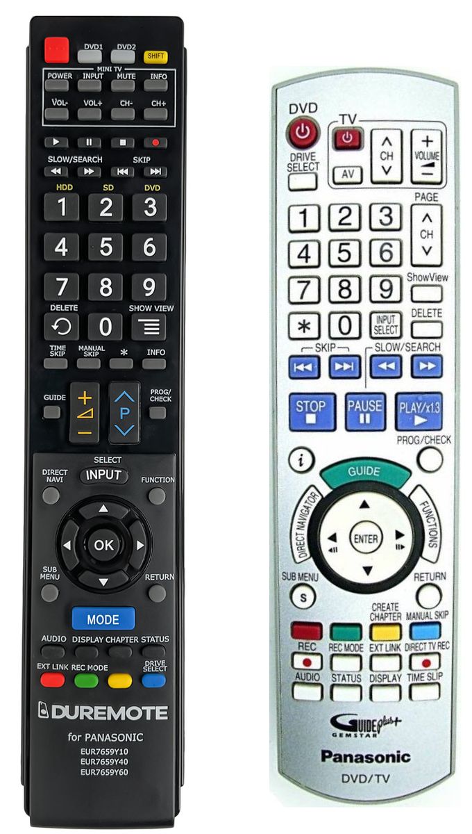 PANASONIC EUR7659Y60 - távirányító duplikátum