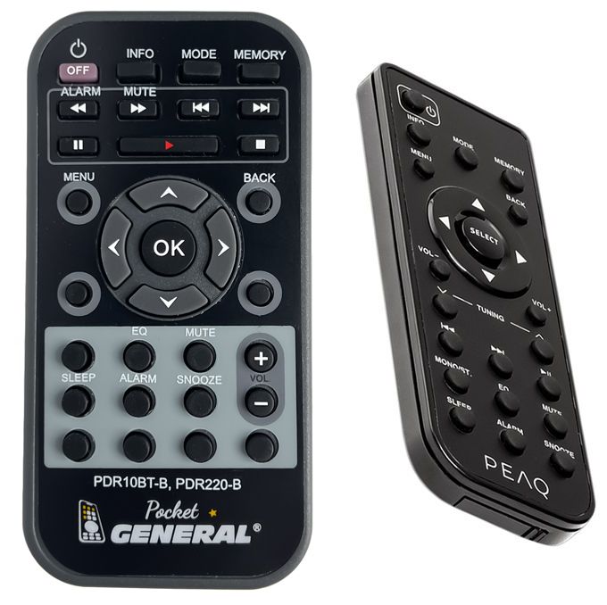 PEAQ PDR10BT-B, PDR220B, PDR260B, PDR261BT-B -   


távirányító
 duplikátum