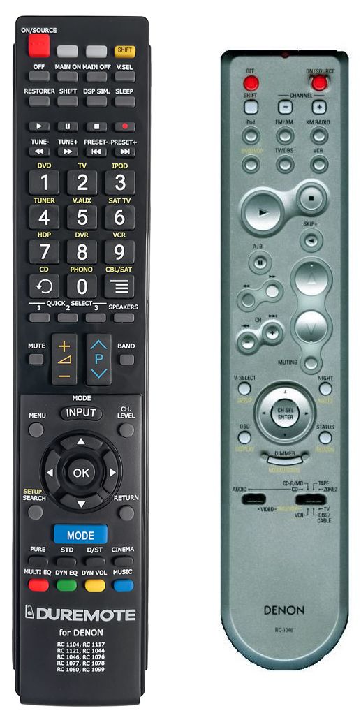 DENON RC-1046, RC-1048 - távirányító duplikátum