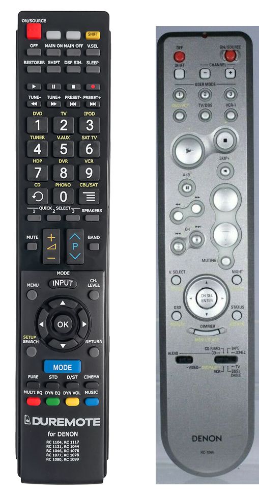 DENON RC-1044 - távirányító duplikátum