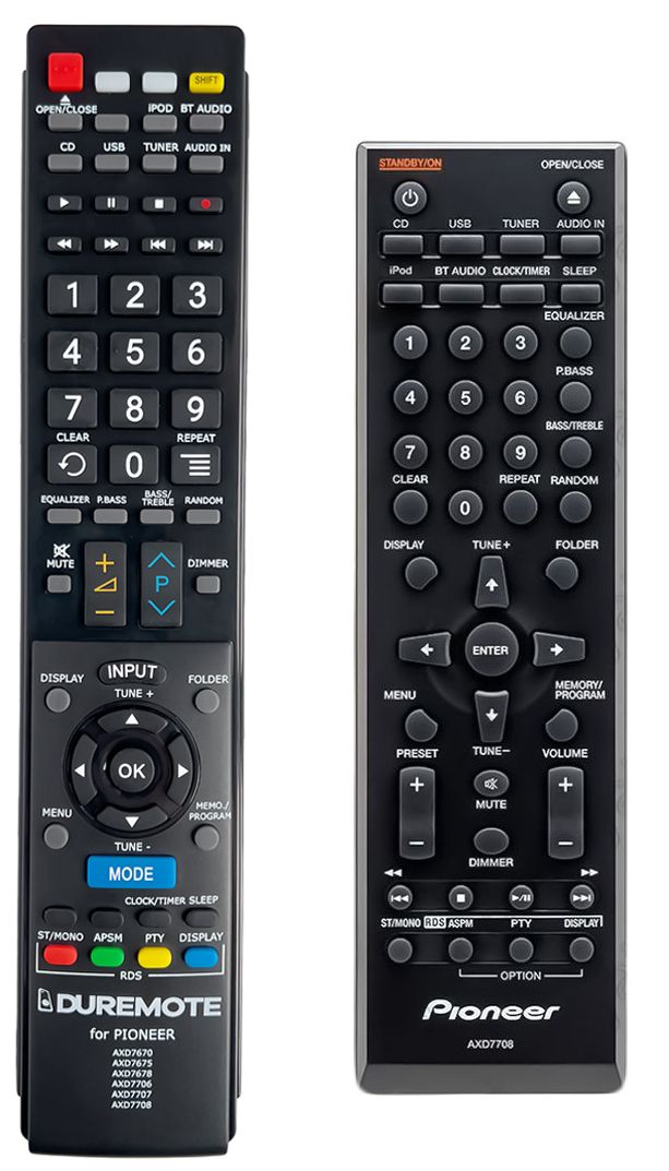 PIONEER AXD7708 - távirányító duplikátum