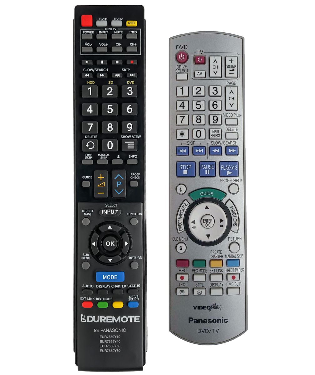 PANASONIC EUR7659YCO, EUR7659YC0, EUR7659YGO, EUR7659YG0 - távirányító duplikátum