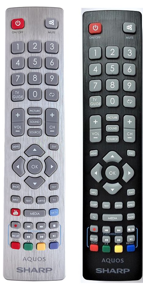 SHARP AQUOS SHW/RMC/0002N - eredeti gyári távirányító
EZÜST