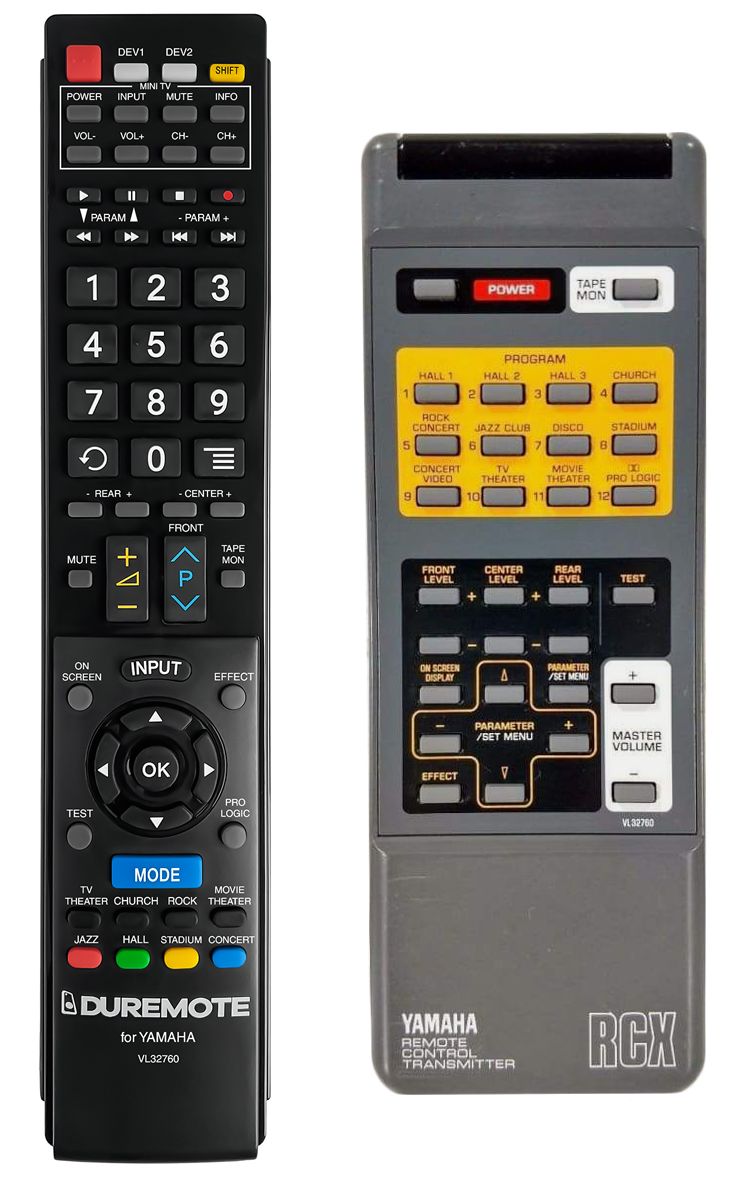 YAMAHA VL32760 + TV vezérlés (mini TV) - távirányító duplikátum
