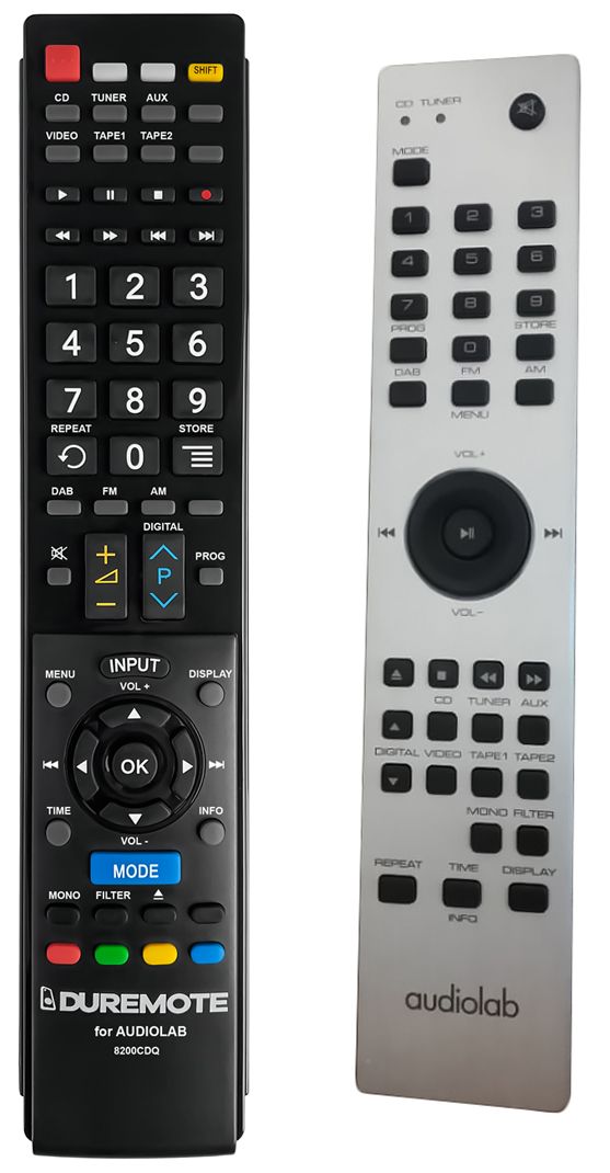 AUDIOLAB 8200CD, 8200Q, 8200CDQ  - távirányító duplikátum