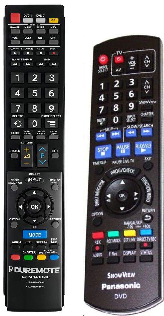 PANASONIC N2QAYB000461 + TV vezérlés (mini TV) - távirányító duplikátum