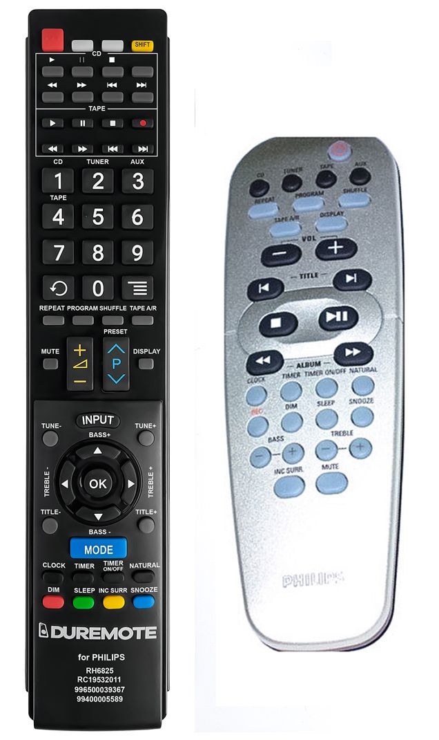 PHILIPS 994000005589, 313923806511, RC19532011/01, 996500039367 - távirányító duplikátum