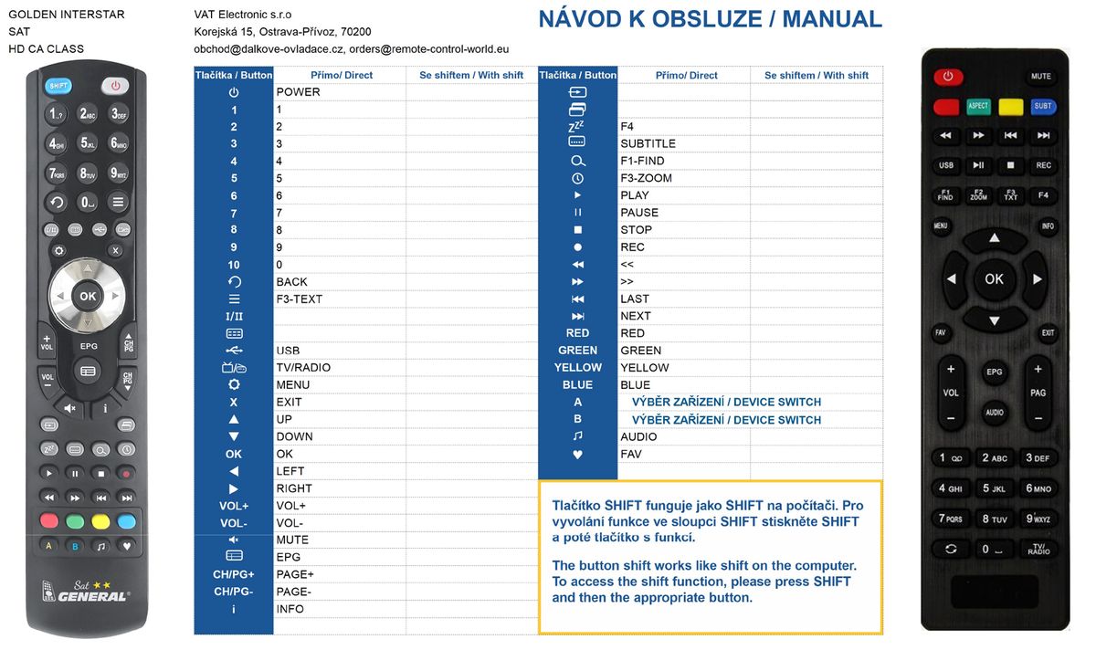 GOLDEN INTERSTAR HD CA CLASS -   


kompatibilis General márkájú távirányító