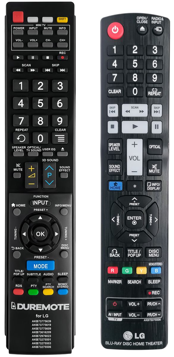 LG AKB73275506 + TV vezérlés (mini TV) - távirányító duplikátum