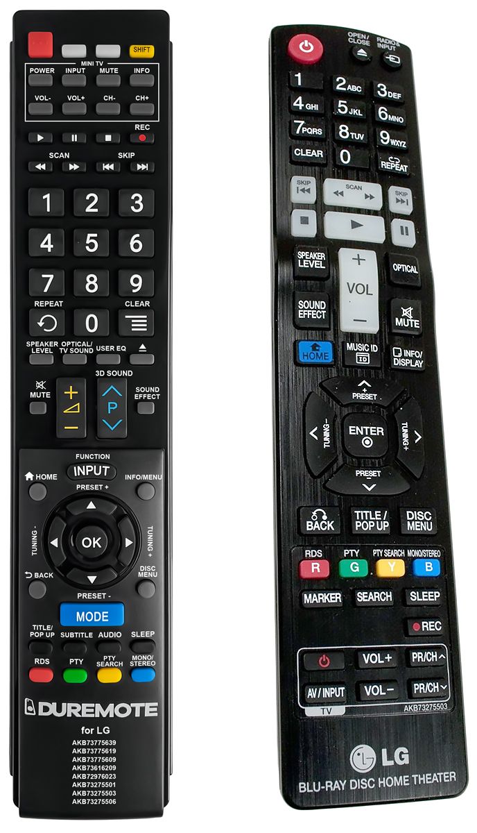 LG AKB73275503 + TV vezérlés (mini TV) - távirányító duplikátum