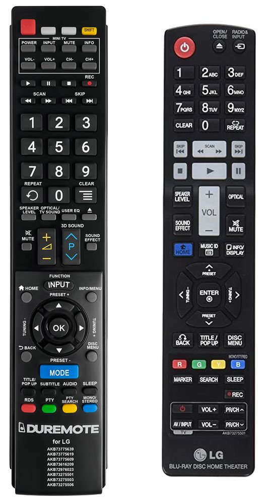 LG AKB73275501 + TV vezérlés (mini TV) - távirányító duplikátum