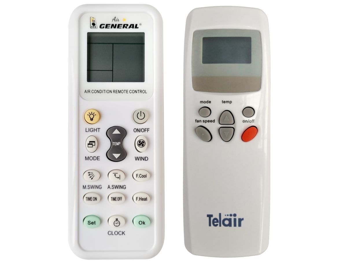 TELAIR SILENT 3800H, 5300H, 7400H, 8400H, 12000HT -   


kompatibilis General márkájú távirányító