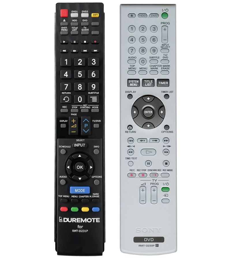 SONY RMT-D230P - távirányító duplikátum