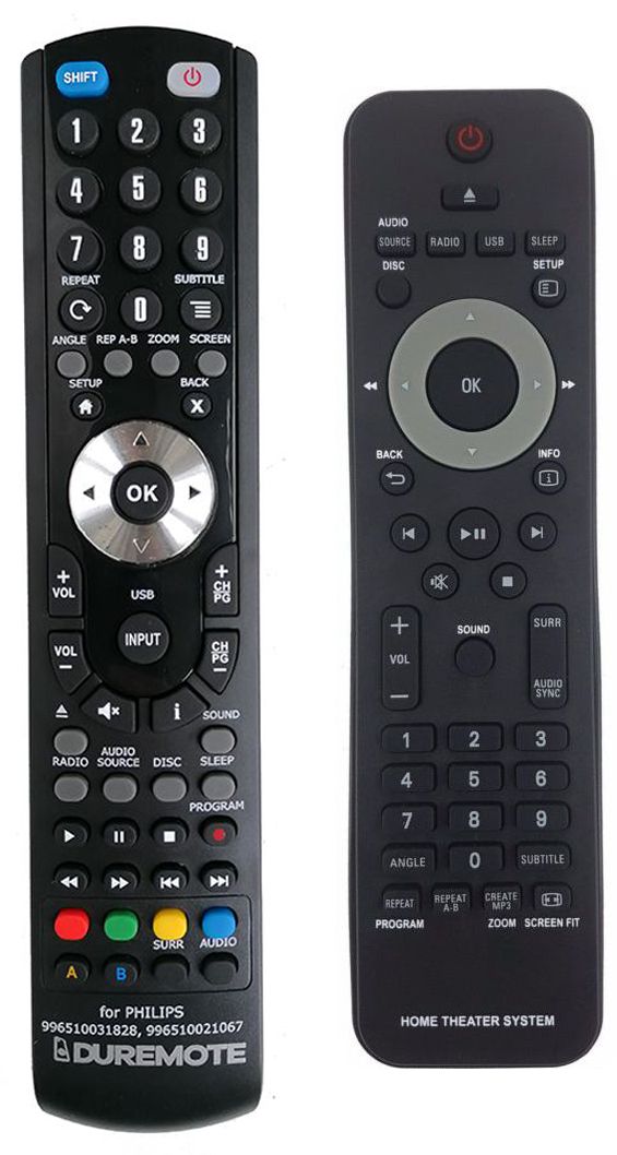 PHILIPS HTS2511/12 - távirányító duplikátum