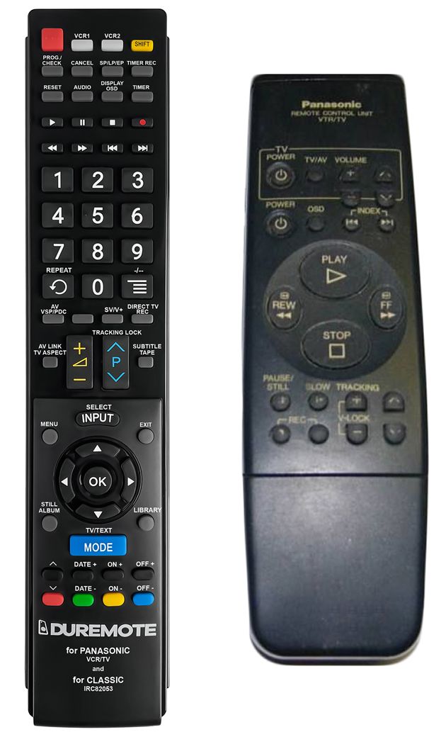 PANASONIC VEQ1658, VEQ1691, VEQ1694 - távirányító duplikátum