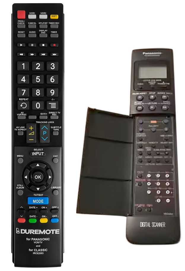 PANASONIC VEQ1254, VEQ1312, VEQ1389, VEQ1430, VEQ1539, VEQ1570 - távirányító duplikátum
