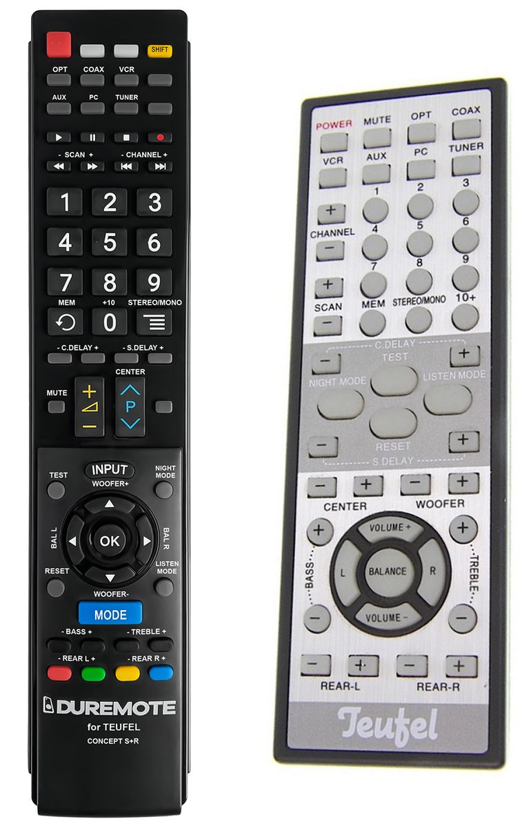 TEUFEL Concept SW W + R, Concept R - távirányító duplikátum