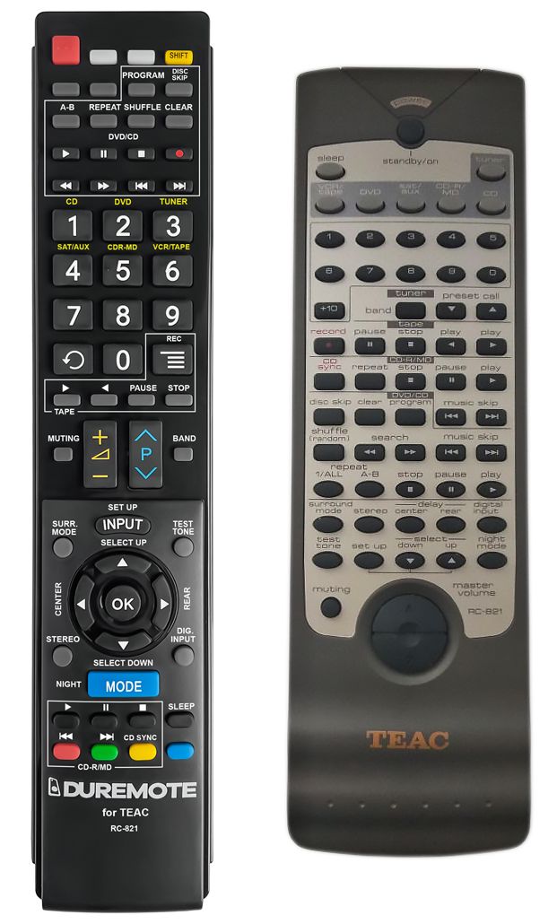 TEAC RC-821 - távirányító duplikátum