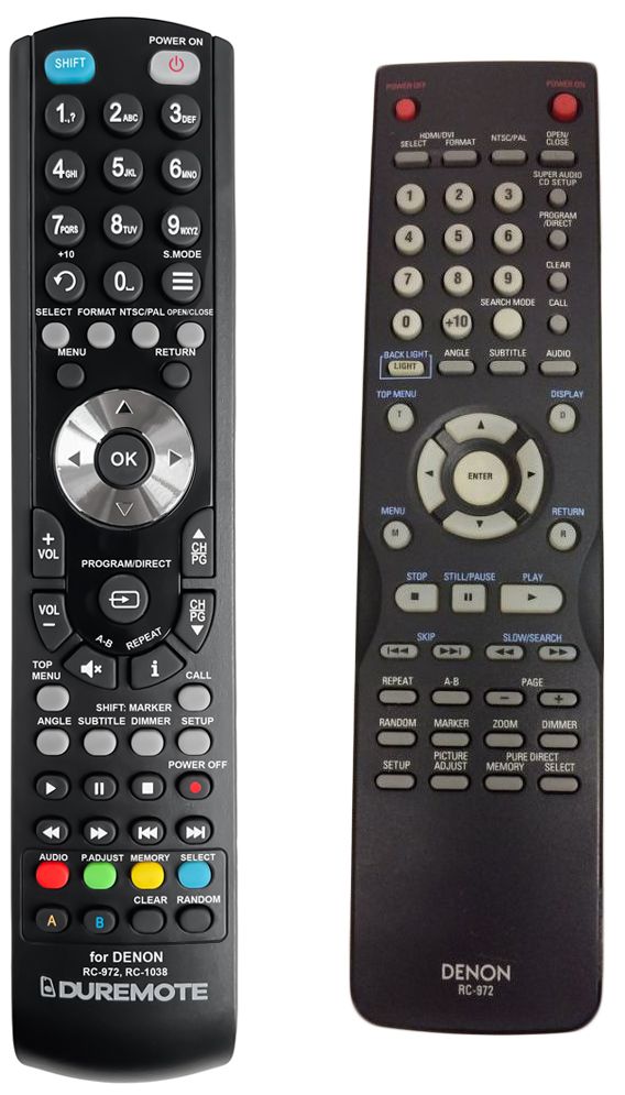 DENON RC-972, RC-1038 - távirányító duplikátum