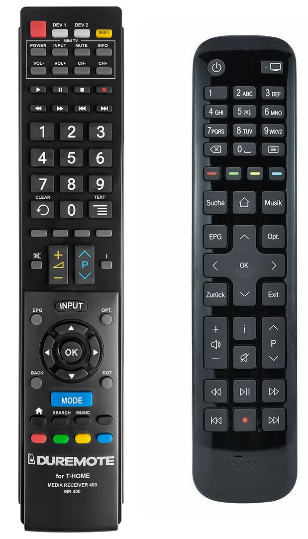 T-HOME Media Receiver MR400 + TV vezérlés (mini TV) - távirányító duplikátum