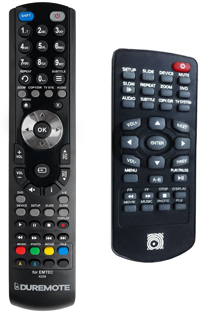 EMTEC MOVIE CUBE K120, K130, K230 - távirányító duplikátum