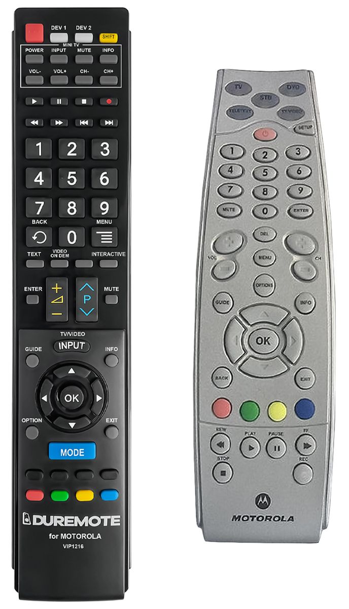 MOTOROLA VIP1216 + TV vezérlés (mini TV) - távirányító duplikátum