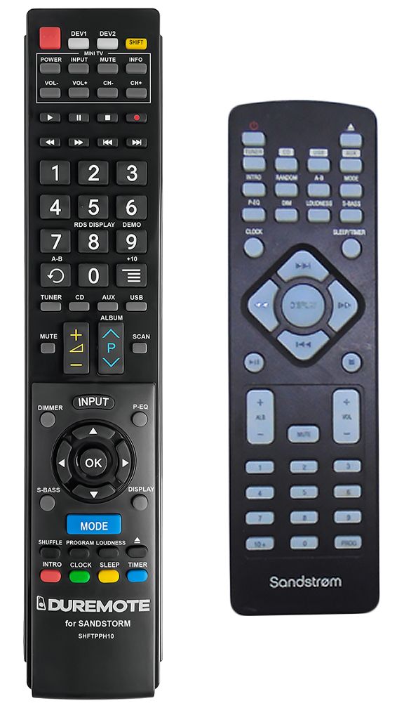 Sandstrom SHFTPPH10 + TV vezérlés (mini TV) - távirányító duplikátum