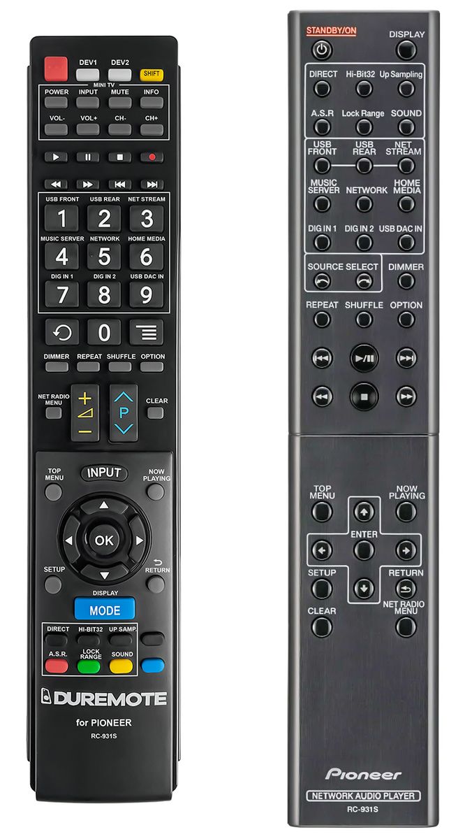 PIONEER RC-931S + TV vezérlés (mini TV) - távirányító duplikátum