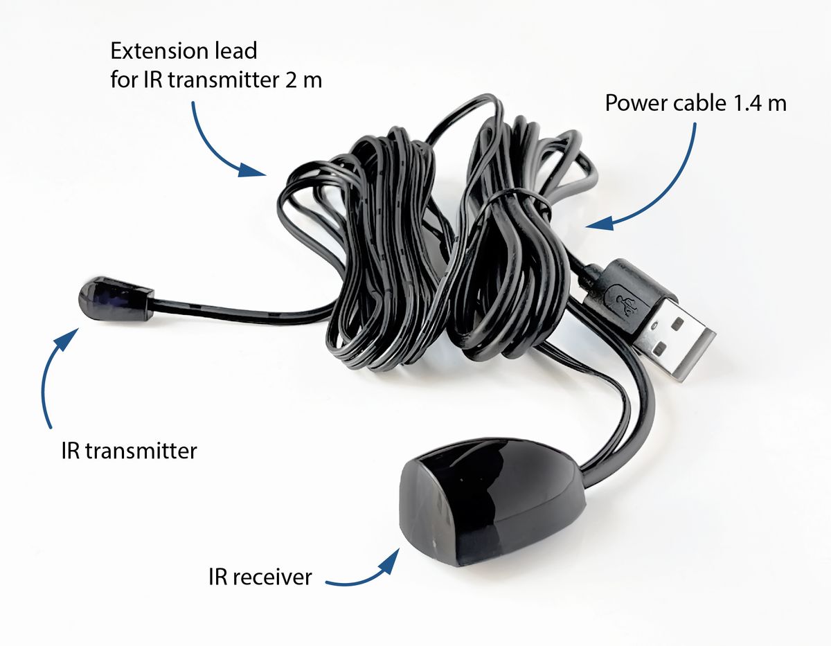 Univerzális átjátszó, távirányító jelhosszabbító DA4339A, USB, 2m