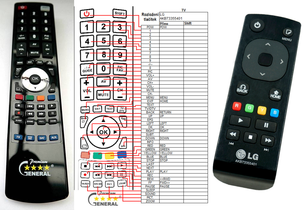 LG AKB73355401 -   


kompatibilis General márkájú távirányító