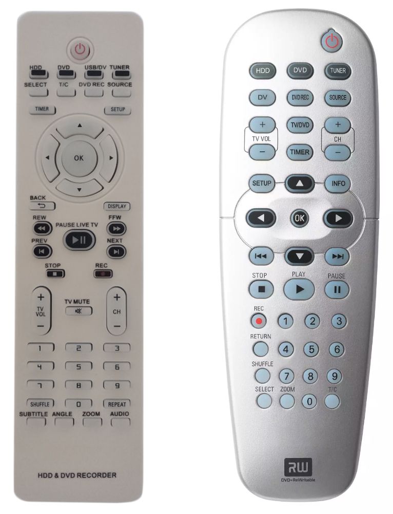 PHILIPS 242254900968, DVDR3300H, DVDR3330, DVDR3360H, DVDR3440H, DVDR5330 - távirányító - duplikátum