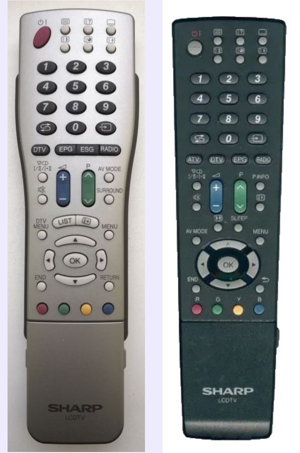 SHARP RRMCGA771WJSA, RRMCGA715WJSA - eredeti gyári távirányító