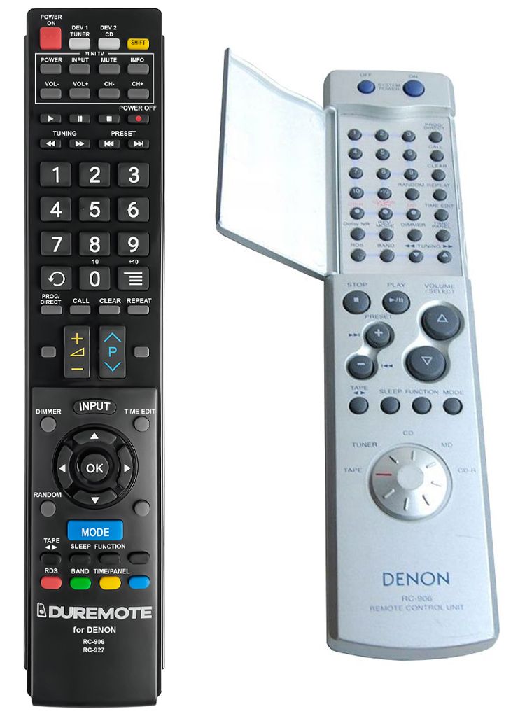 DENON RC-906 + TV vezérlés (mini TV) - távirányító duplikátum