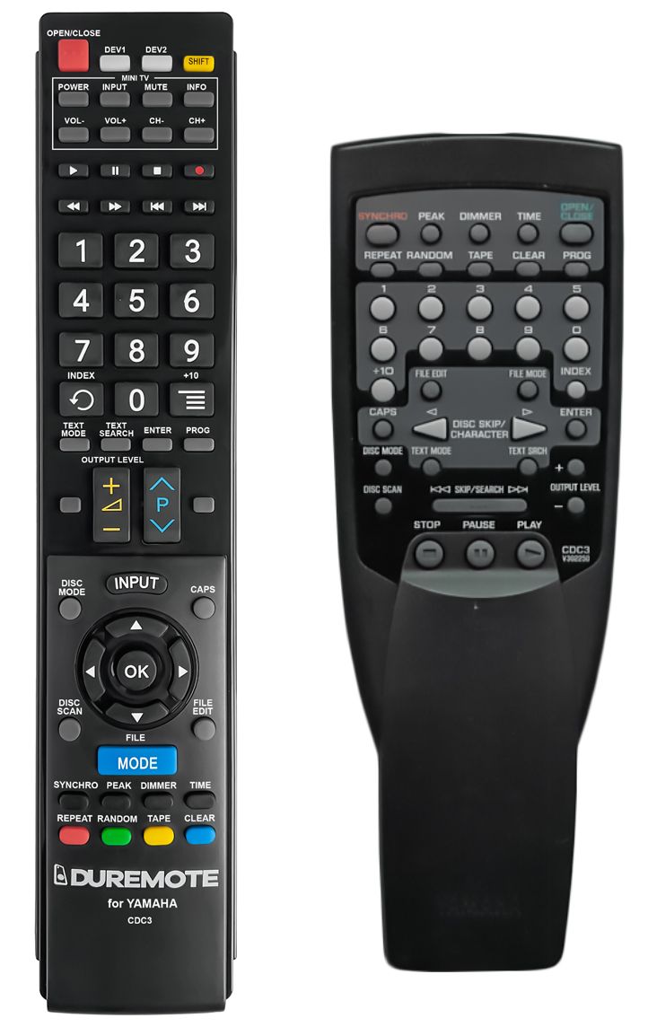 YAMAHA CDC3, V3022500 + TV vezérlés (mini TV) - távirányító duplikátum