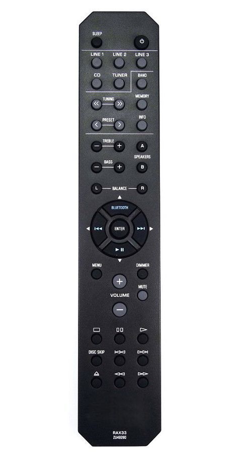YAMAHA RAX33 - helyettesítő távirányító