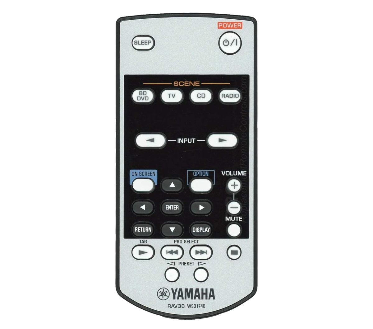 YAMAHA RAV38, HTR-6295, RX-V2065, WS31740 - eredeti gyári távirányító